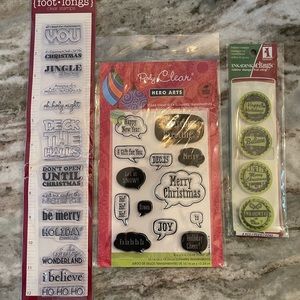 Scrapbooking Christmas stamps
